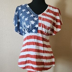 VENUS Stars and Stripes Short Sleeve Tee